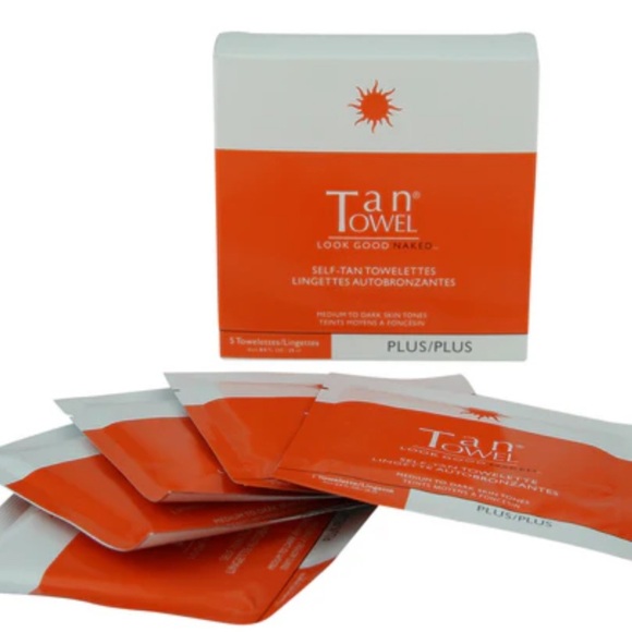 TAN TOWEL SELF TANNERS FULL BODY Application TanTowel PLUS 5 CT - Picture 1 of 4